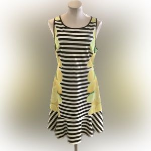 ELLE Citrusy Ruffle Hem Sleeveless Dress